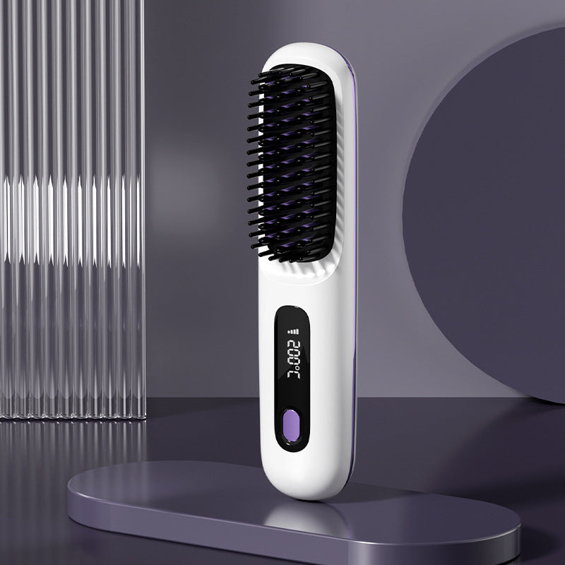 2 In 1 Straight Hair Comb | Wireless Hair Straightener