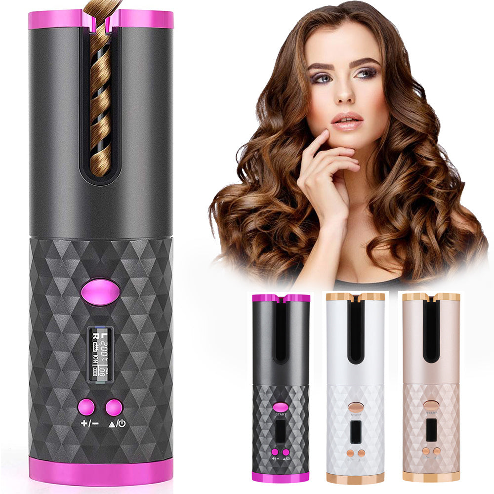 Rechargeable Automatic Hair Curler | Women Portable Hair Curling Iron