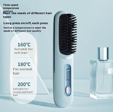 2 In 1 Straight Hair Comb | Wireless Hair Straightener